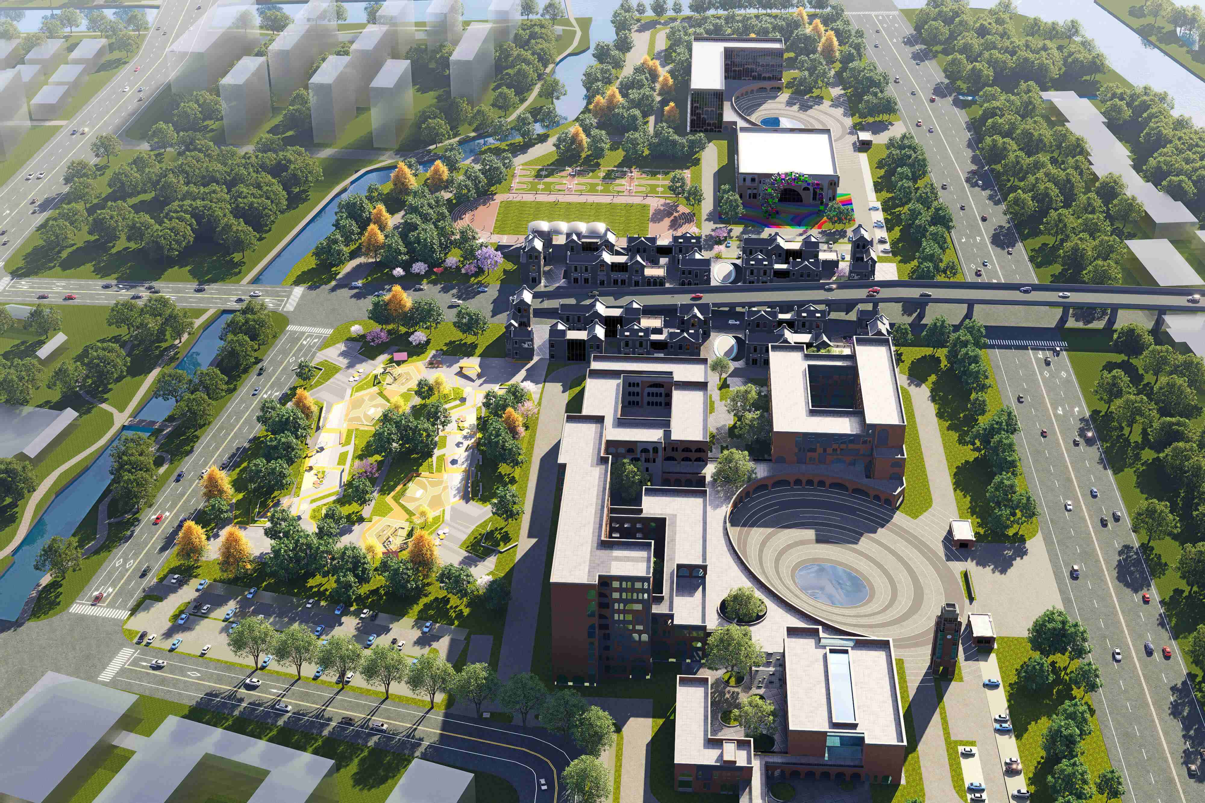 江南影视艺术职业学院 - 校园设计效果图 2